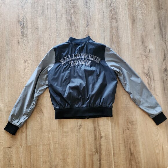 Disney Nightmare Before Christmas Halloween Town Embroidered Windbreaker Jacket - Picture 3 of 7